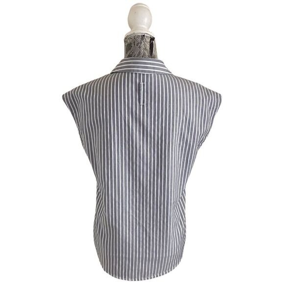 KAL Rieman Stripe Button Front Shirt Size Small - Picture 3 of 9